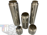 SS304 Muffler / Resonator - 12" Length - Cylinder