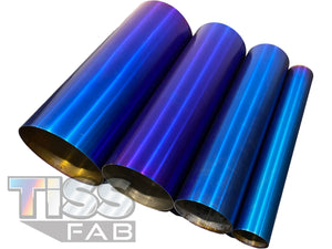 BLUE Straights -12" length - Titanium